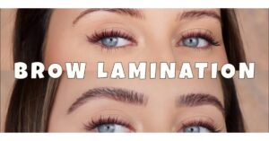 Brow lamination on thin brows