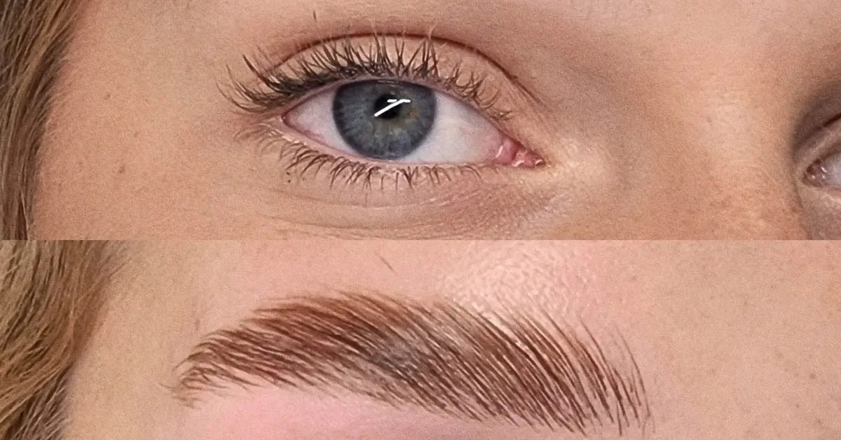 Brow lamination on thin brows